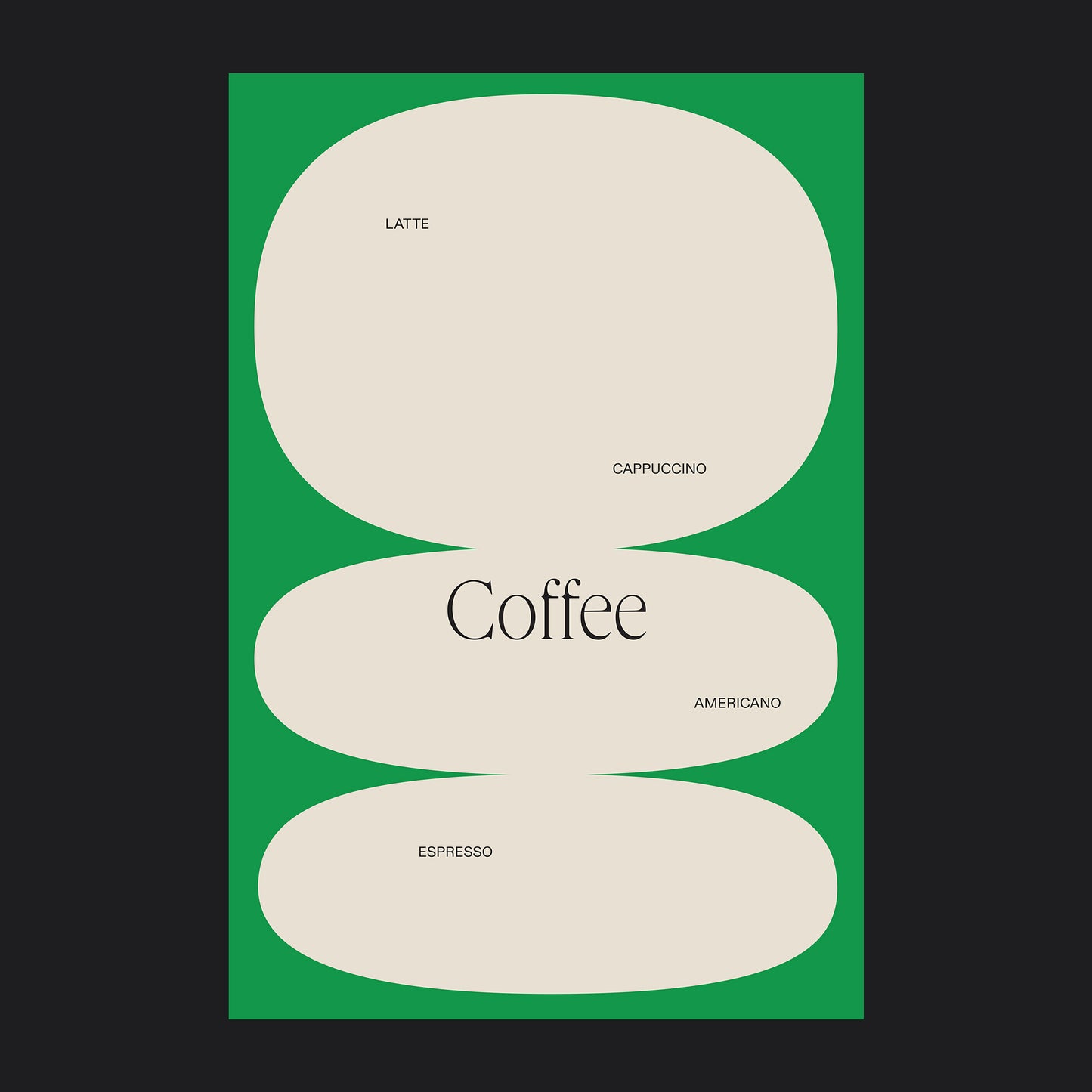 Coffee Green Poster